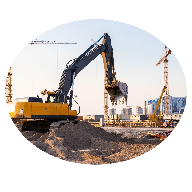 Excavation Contractors Gosford: A large excavator working on a construction site.