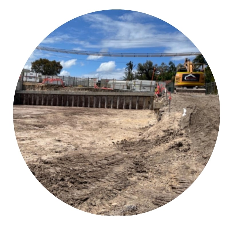 Local excavator in Newcastle preparing construction site with precision earthmoving